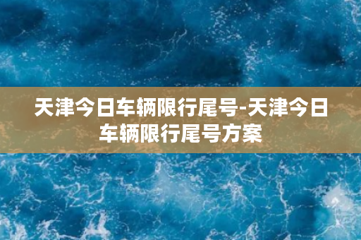 天津今日车辆限行尾号-天津今日车辆限行尾号方案