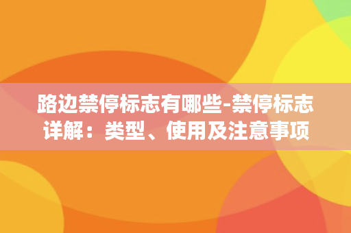 路边禁停标志有哪些-禁停标志详解：类型、使用及注意事项